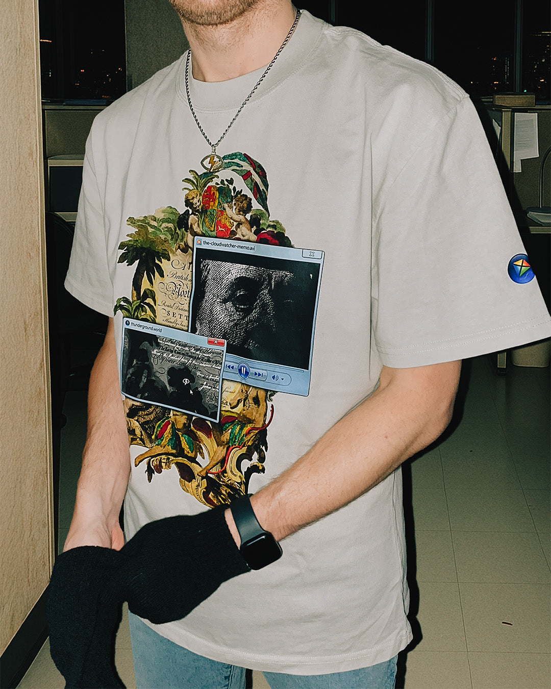 CLOUDWATCHER Chain (Stg. Silver + 24K Gold Leaf)